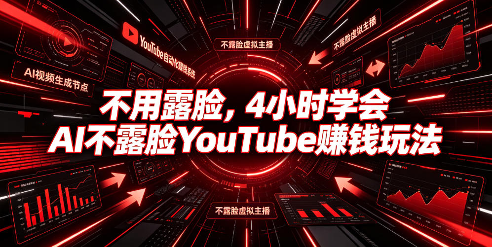 不用露脸，4小时学会AI不露脸YouTube賺钱玩法【原创双语字幕】-百盟网