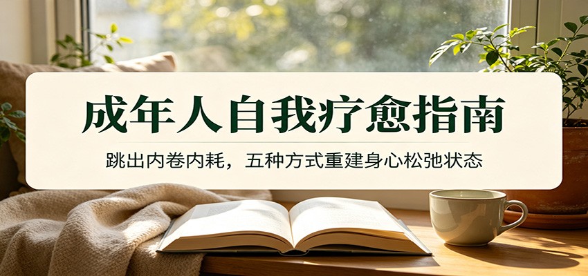 成年人自我疗愈指南:跳出内卷内耗,五种方式重建身心松弛状态-百盟网