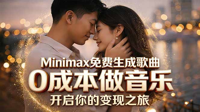 Minimax免费生成歌曲实测！0成本做音乐，说唱流行Lofi一键生成-百盟网