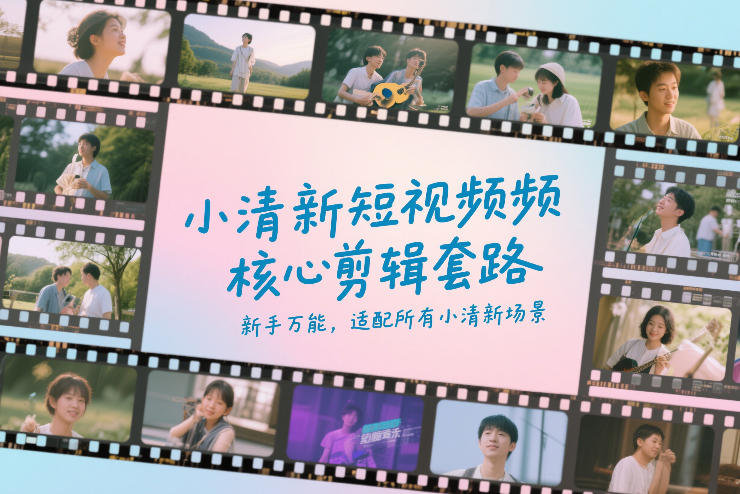 小清新短视频核心剪辑套路,新手万能,适配所有小清新场景-百盟网