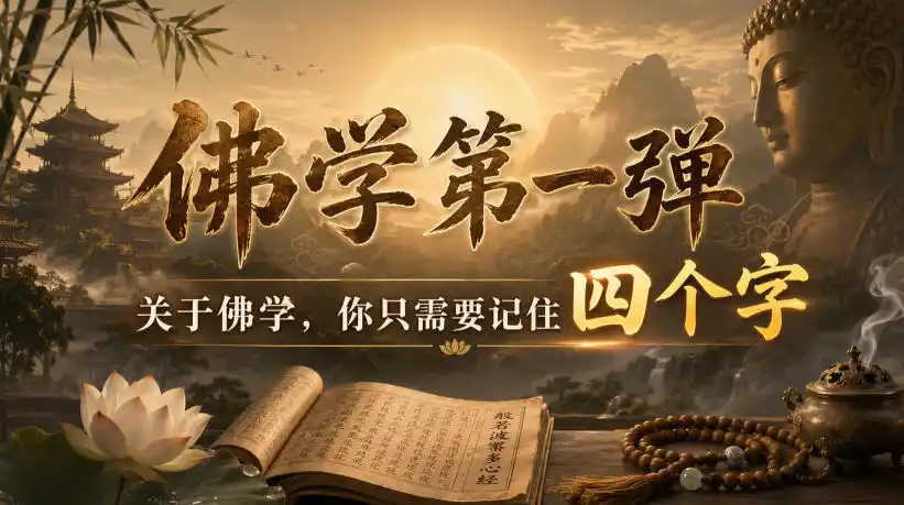 付费文章：佛学第一弹，关于佛学，你只需要记住四个字-百盟网