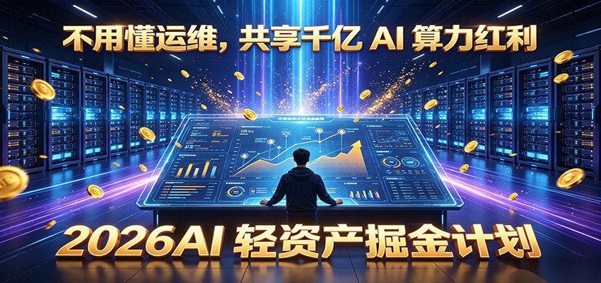 不用懂运维,共享千亿 AI 算力红利,2026AI 轻资产掘金计划-百盟网