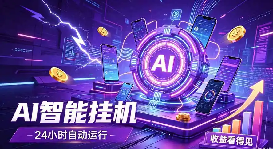 AI智能广告挂机,躺赚新模式 设备托管运行,解放双手持续变现-百盟网