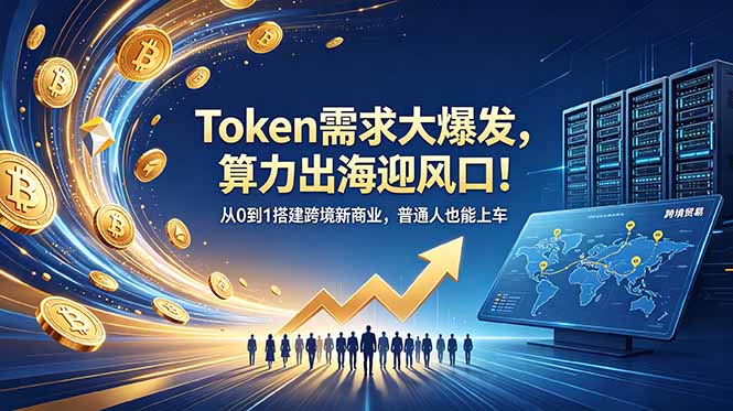 Token需求大爆发，算力出海迎风口！从0到1搭建跨境新商业，普通人也能上车-百盟网