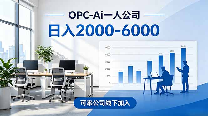 2026创业新风口—OPC一人公司模式震撼首发！日收益2000-6000+，项目绿色长久，安全稳健，合…-百盟网