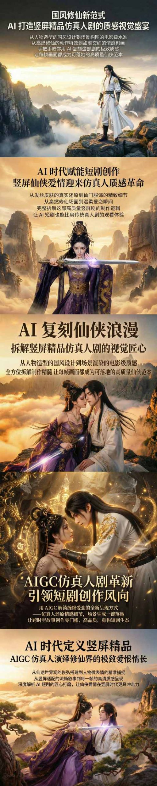 AIGC仿真人《合欢宗》短剧教学，用AIGC解锁缠绵爱恋的全新呈现方式，让跨时空故事创作零门槛、高品质，重构短剧生态-百盟网