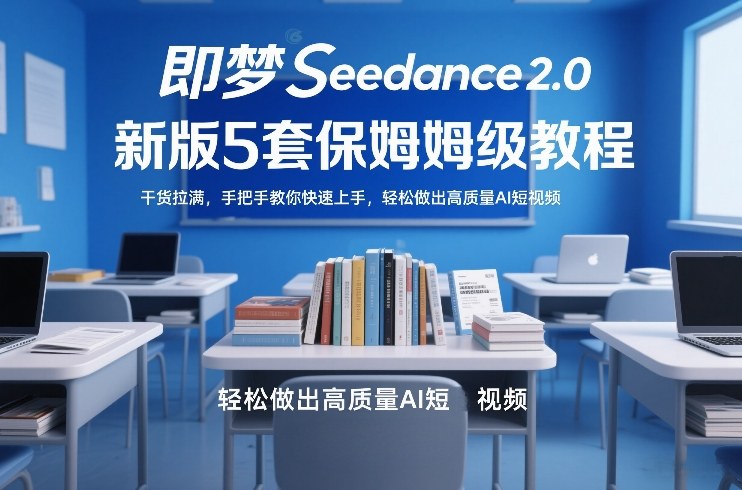 即梦Seedance2.0新版5套保姆级教程,干货拉满,手把手教你快速上手,轻松做出高质量AI短视频-百盟网