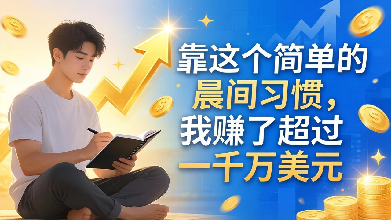付费文章:靠这个简单的晨间习惯,我赚了超过一千万美元-百盟网