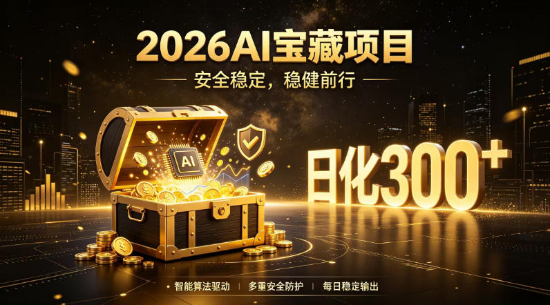 2026AI安全掘金项目，日化稳定300+，无需人为干预操作，当天见收益，操作简单【揭秘】-百盟网