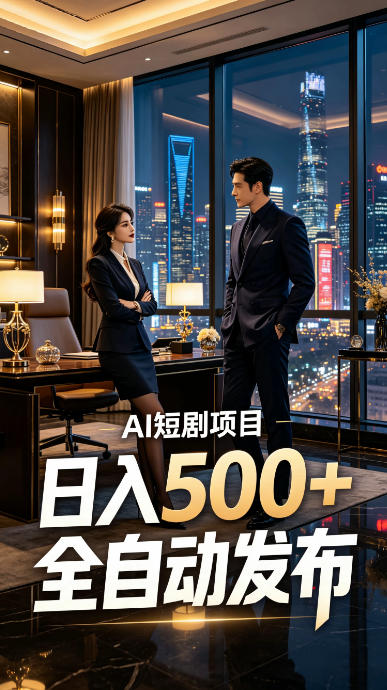 快手AI短剧自动发布,矩阵批量运营变现,轻资产副业项目,日入500+【揭秘】-百盟网