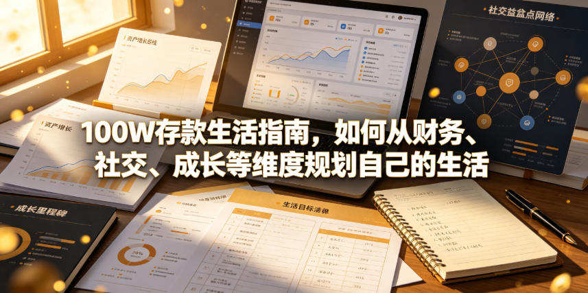 付费文章：100W存款生活指南，如何从财务、社交、成长等维度规划自己的生活-百盟网