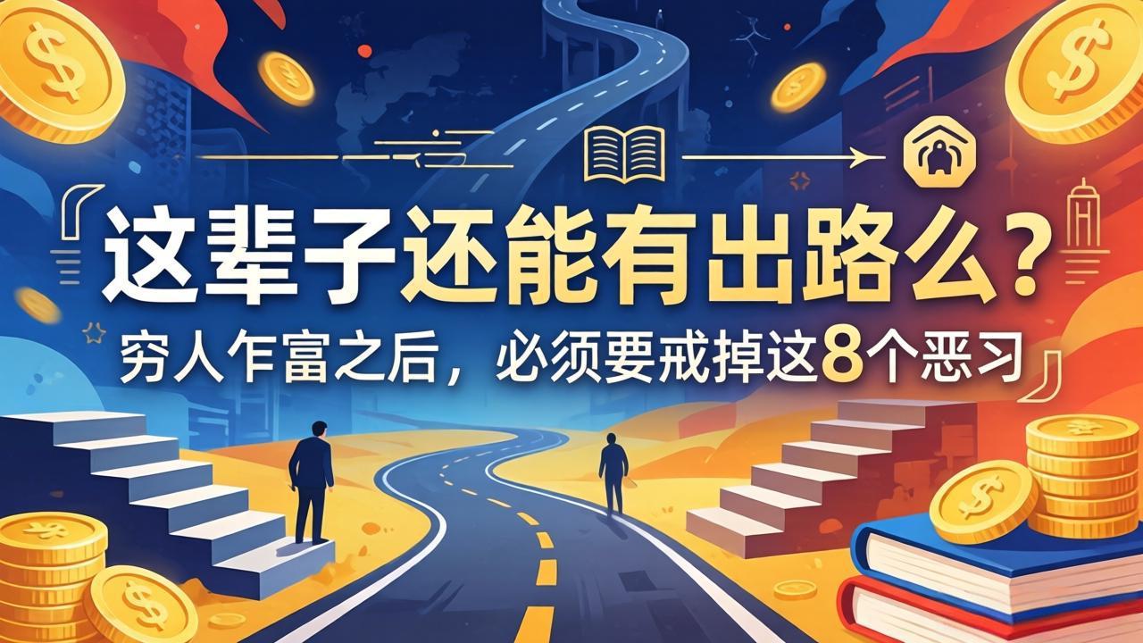 关于人生两篇付费文章【这辈子还能有出路么?】【穷人乍富之后,必须要戒掉这8个恶习】-百盟网