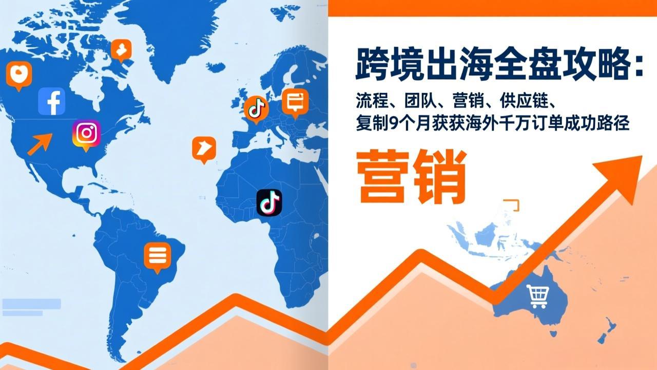 跨境出海全盘攻略:流程,团队,营销,供应链,复制9个月斩获海外千万订单成功路径-百盟网