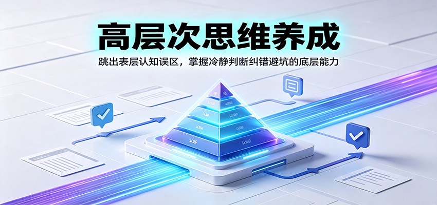 高层次思维养成:跳出表层认知误区,掌握冷静判断纠错避坑的底层能力-百盟网