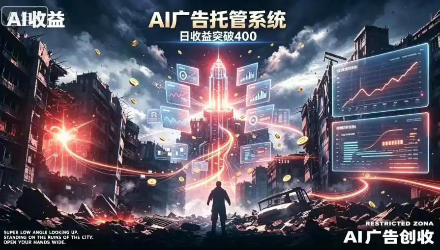 AI智能广告,全自动化运行,单日可达400+,小白新手0基础上手【揭秘】-百盟网