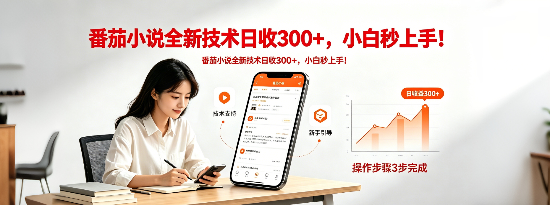 番茄小说全新技术全新玩法！无脑日收300+-百盟网