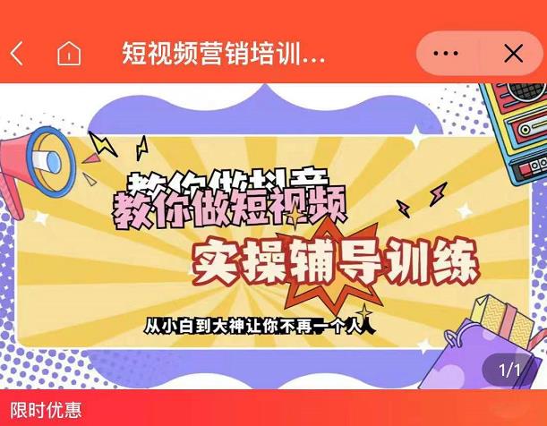 蕊总很忙·短视频营销培训实操课教你快速入门,教你做抖音短视频-百盟网