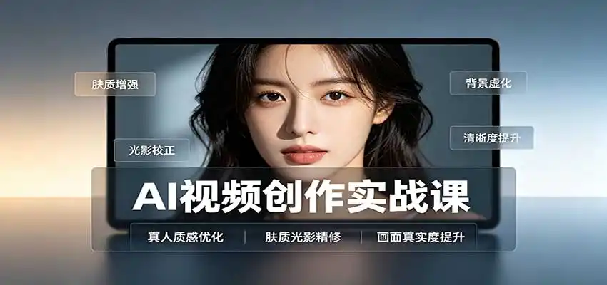 AI视频创作实战课：人物面部情绪调试，真人质感优化，提示词模板与变现方向-百盟网