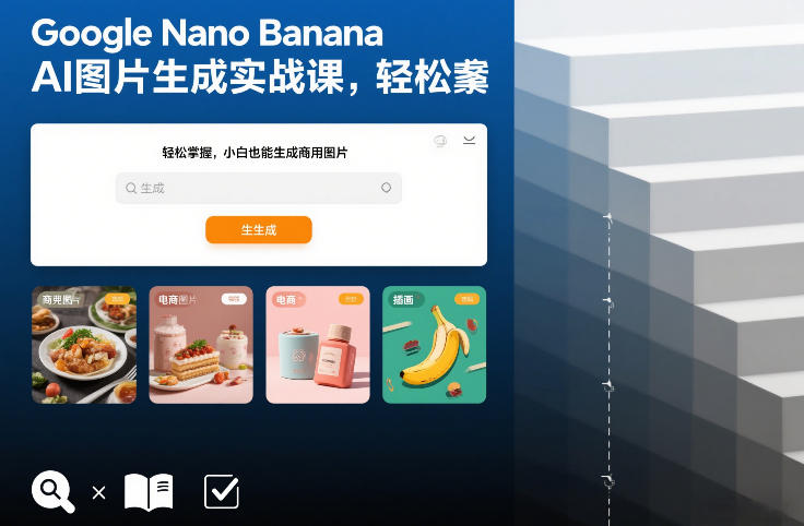 Google Nano Banana AI图片生成实战课,轻松掌握,小白也能生成商用图片-百盟网