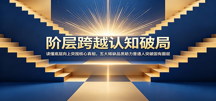 阶层跨越认知破局：读懂底层向上突围核心真相，五大稀缺品质助力普通人突破固有圈层-百盟网