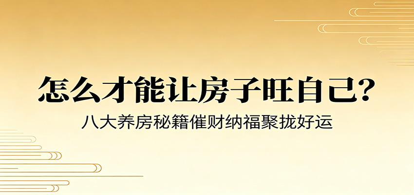 付费文章《怎么才能让房子旺自己?》八大养房秘籍催财纳福聚拢好运-百盟网