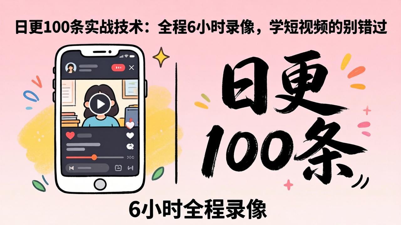 某工作坊东莞2026年4月12线下课：日更100条实战：全程6小时录像，学短视频的别错过-百盟网