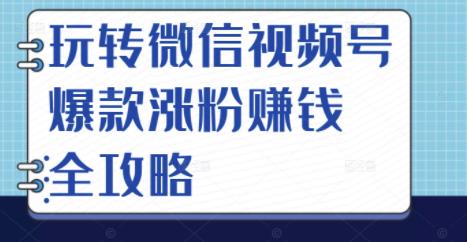 玩转微信视频号爆款涨粉赚钱全攻略,让你快速抓住流量风口,收获红利财富-百盟网