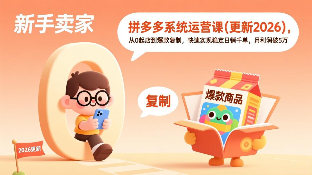 拼多多系统运营课(更新4月-百盟网