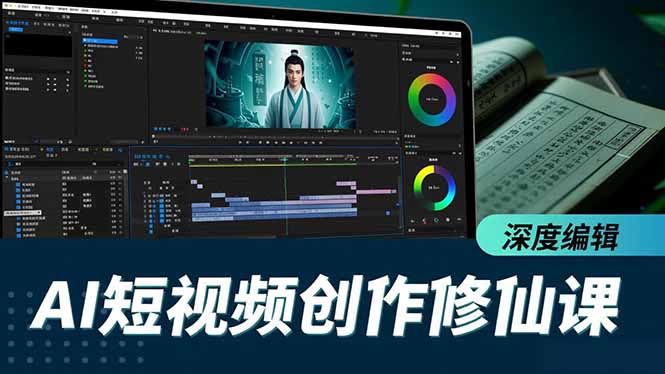 AI短视频创作修仙课,从炼气到金仙、爆款复刻、深度编辑,掌握全栈AI能力-百盟网