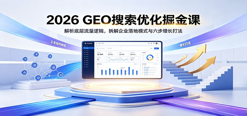2026 GEO搜索优化掘金课：解析底层流量逻辑，拆解企业落地模式与六步增长打法-百盟网