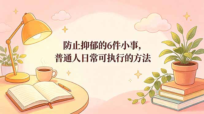 付费文章：防止抑郁的6件小事，普通人日常可执行的方法-百盟网