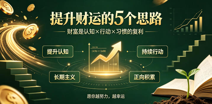 付费文章:提升财运的5个思路——财富是认知x行动x习惯的复利,愿你越努力,越幸运-百盟网