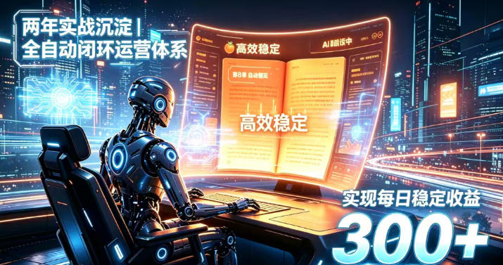 两年实战沉淀｜全自动闭环运营体系，实现每日稳定收益300+【揭秘】-百盟网