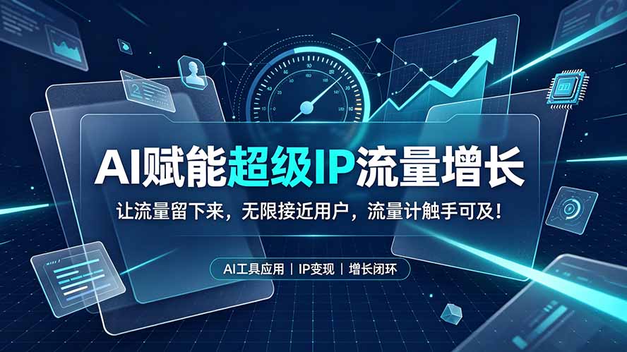 AI赋能超级IP流量增长:让流量留下来,无限接近用户,流量计触手可及!-百盟网