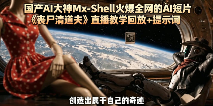 国产AI大神Mx-Shell火爆全网的AI短片《丧尸清道夫》直播教学回放+提示词-百盟网