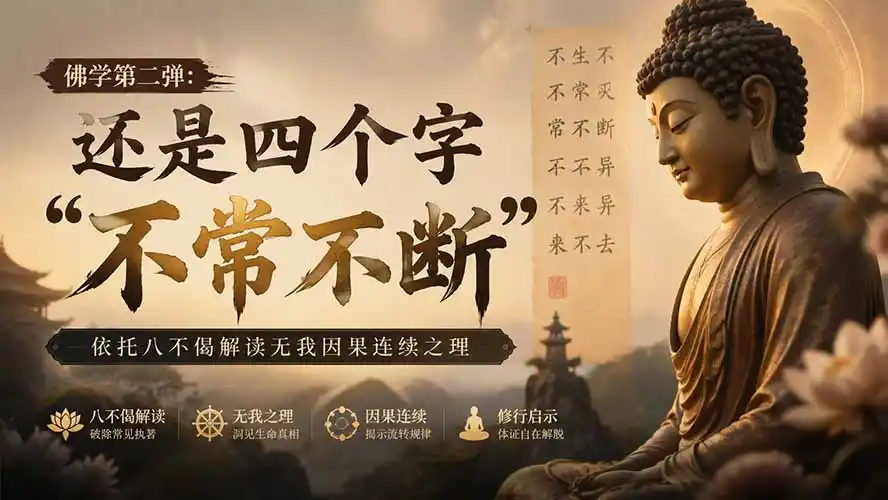 付费文章:佛学第二弹:还是四个字“不常不断”依托八不偈解读无我因果连续之理-百盟网