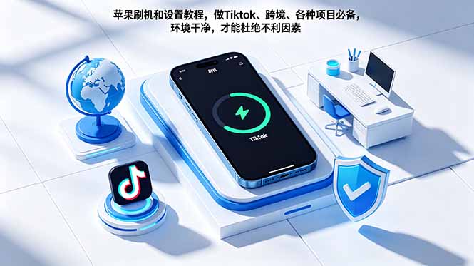 苹果刷机和设置教程，做Tiktok、跨境、各种项目必备，环境干净，才能杜绝不利因素-百盟网