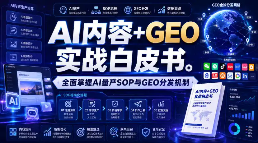 AI内容+GEO实战白皮书，全面掌握AI量产SOP与GEO分发机制【文档】-百盟网
