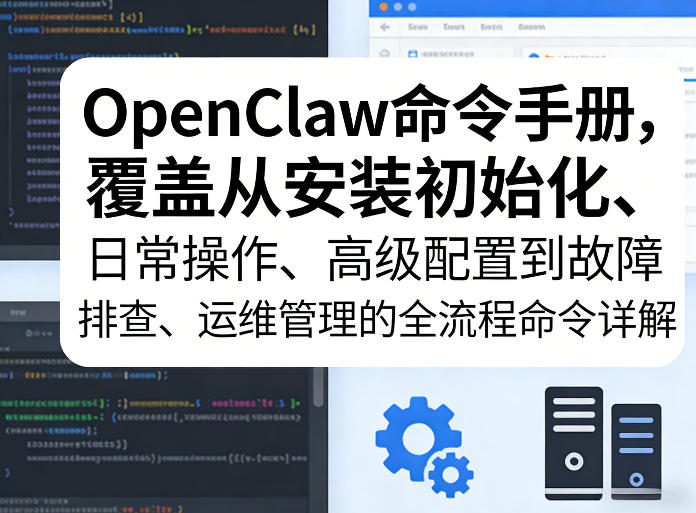 OpenClaw命令手册，覆盖从安装初始化、日常操作、高级配置到故障排查、运维管理的全流程命令详解-百盟网