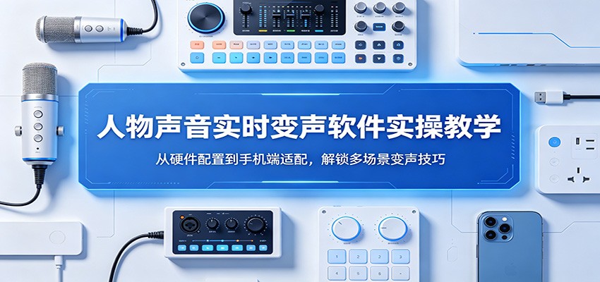 人物声音实时变声软件实操教学：从硬件配置到手机端适配，解锁多场景变声技巧-百盟网