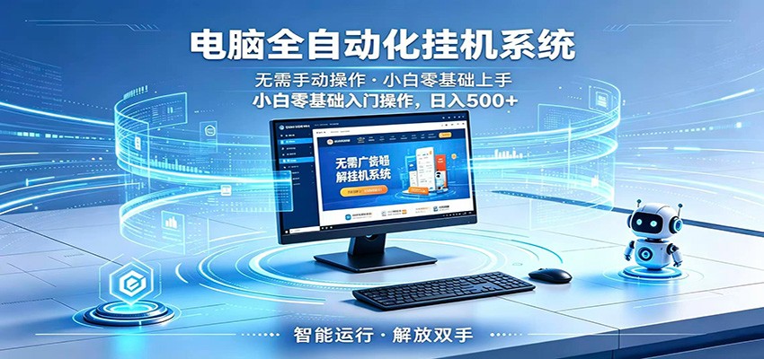 智能广告挂机无需值守,小白上手轻松实现每日增收-百盟网