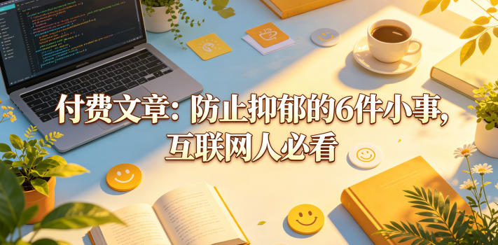 付费文章:防止抑郁的6件小事,互联网人必看!-百盟网
