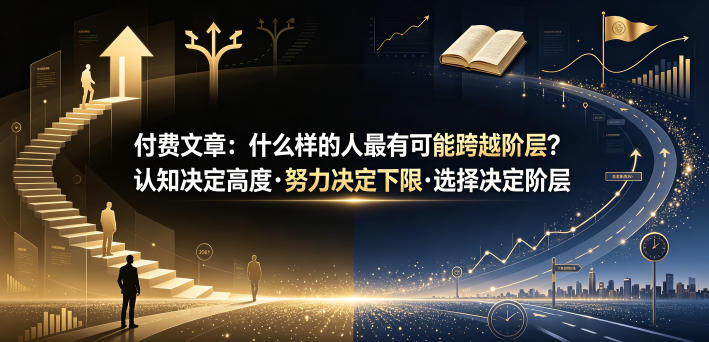 付费文章：什么样的人最有可能跨越阶层？认知决定高度·努力决定下限·选择决定阶层-百盟网