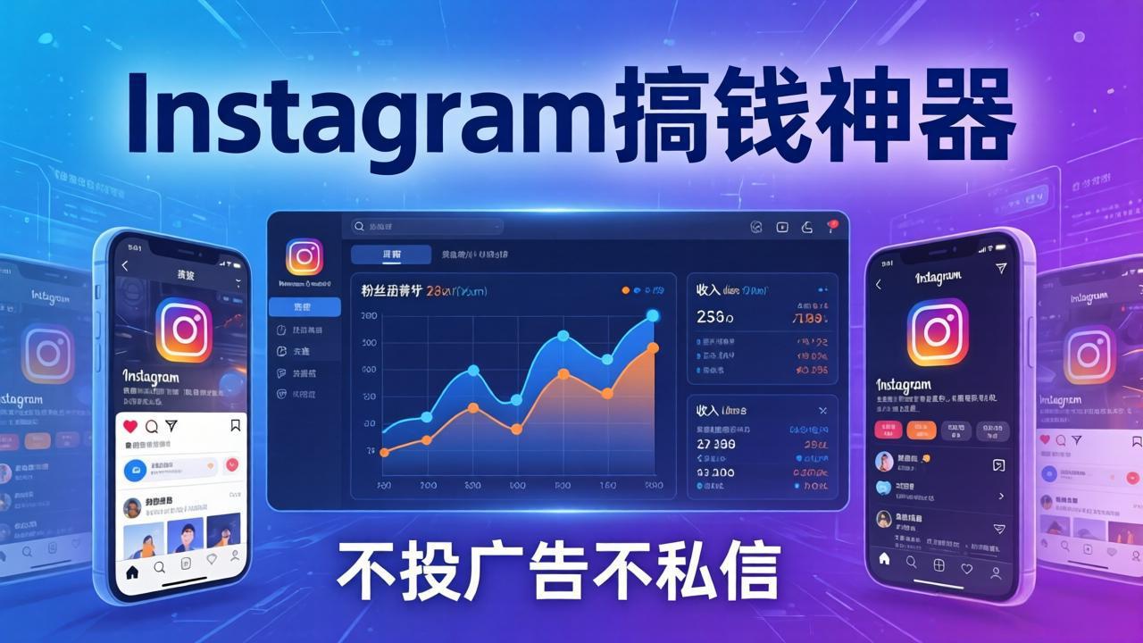 Instagram搞钱神器：月涨6万粉+月入5万刀，不投广告不私信，靠算法+低价产品-百盟网