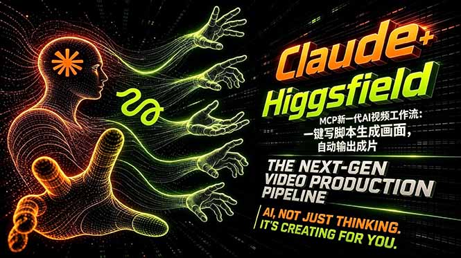 Claude+Higgsfield MCP新一代AI视频工作流：一键写脚本生成画面，自动输出成片-百盟网
